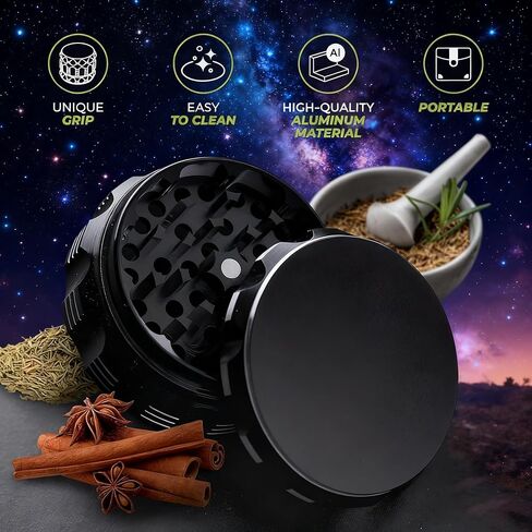 2.5" Stainless Steel Spice Grinder for Kitchen Cooking & Seasoning, Easy to Use and Clean in Saudi Arabia
