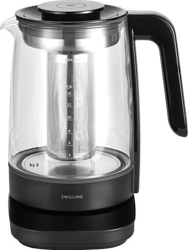 ZWILLING Enfinigy Glass Kettle, Tea Kettle, Silver in Kuwait
