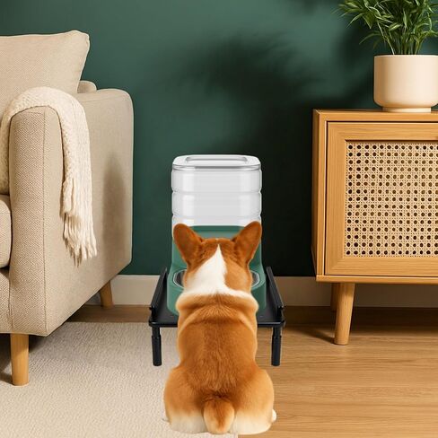 Dog Water Dispenser Stand, Metal Raised Holder for Pet Automatic Feeders, Height Adjustable Elevated Stand for Pet Feeders, Suitable for Cats, Small & Medium Dogs [Stand Only] in Kuwait