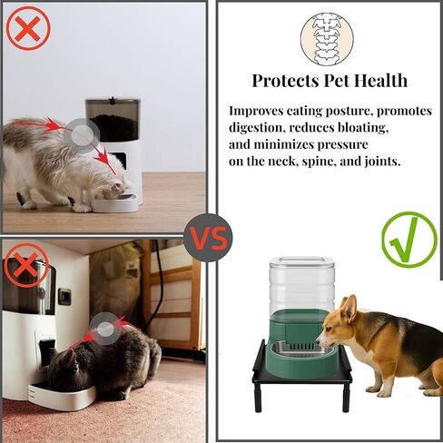 Dog Water Dispenser Stand, Metal Raised Holder for Pet Automatic Feeders, Height Adjustable Elevated Stand for Pet Feeders, Suitable for Cats, Small & Medium Dogs [Stand Only] in Kuwait