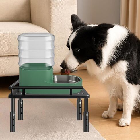 Dog Water Dispenser Stand, Metal Raised Holder for Pet Automatic Feeders, Height Adjustable Elevated Stand for Pet Feeders, Suitable for Cats, Small & Medium Dogs [Stand Only] in Kuwait