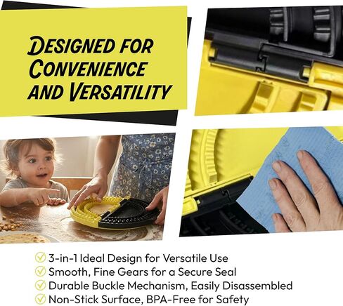 3-in-1 Tortilla Sealer Crimper - Wrap Folder for 10/8/6 Inch Sealed Taco Sandwich Calzone Burritos Quesadilla Press - Adjustable Flour Tortilla Maker Food Set Tool to Make Sealed Wraps in Saudi Arabia