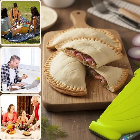 3-in-1 Tortilla Sealer & Quesadilla Maker, Empanada Press for 6", 8" & 10" Tortillas, Easy Snack & Lunch Maker for Tacos, Wraps, Burritos & Meal Prep, BPA-Free, Dishwasher Safe in Kuwait