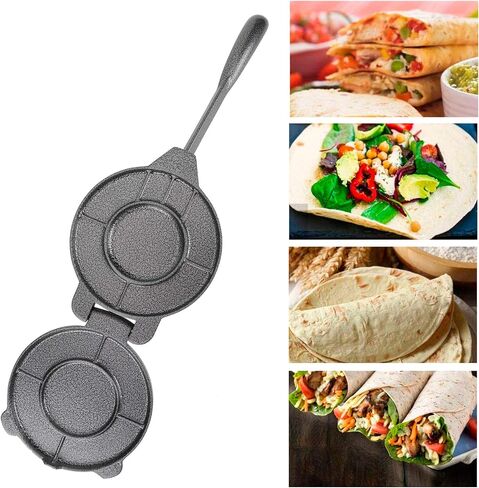 6.5in Tortilla Press Maker, Robust Aluminum Alloy, Pressing Tools for Corn Tortillas Dough, Non Stick for Easy to Release, Essential Cooking Gadget, Kitchen Accessory in Kuwait