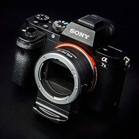 EF-EOS R Pro Auto Focus Lens Mount Adapter with Security Lock Compatible with Canon EF/EF-S Lens to RF Mount Camera EOS R R5 R5C R6 RP C70 Red Komod,Idea for Large Lens in Kuwait