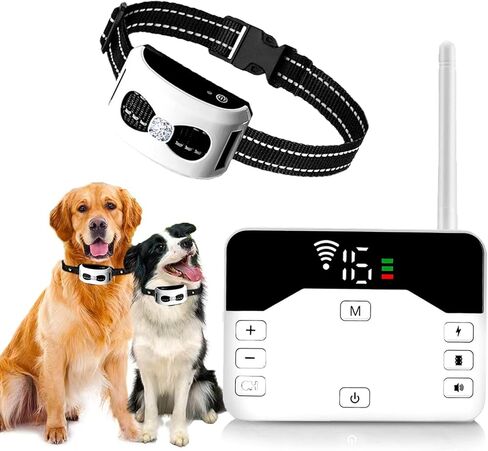 For3dogs، سياج كهربائي لاسلكي للكلاب، نظام احتواء الحيوانات الأليفة الآمن 2025 مع طوق صدمات للتدريب عن بعد، مقاوم للماء وقابل لإعادة الشحن، 3 أوضاع تدريب، نطاق 30-800 قدم قابل للتعديل للكلاب العنيدة in Kuwait