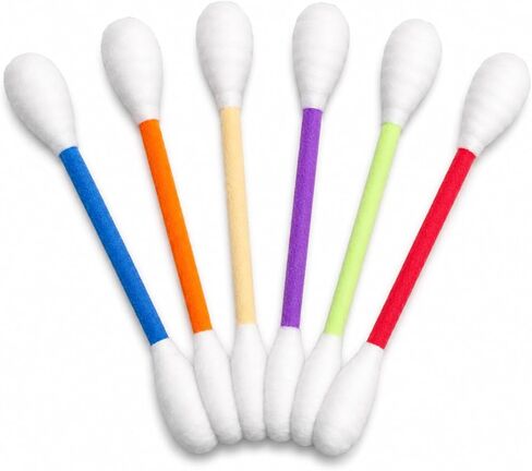 6 Pack Cat Q Tip Toys with Catnip, Giant Cotton Swab Cat Toy for Indoor Cats, Soft Interactive Kitty Toy for Kittens, Bored Cats, Exercise, Kicking, Chewing & Play in Kuwait