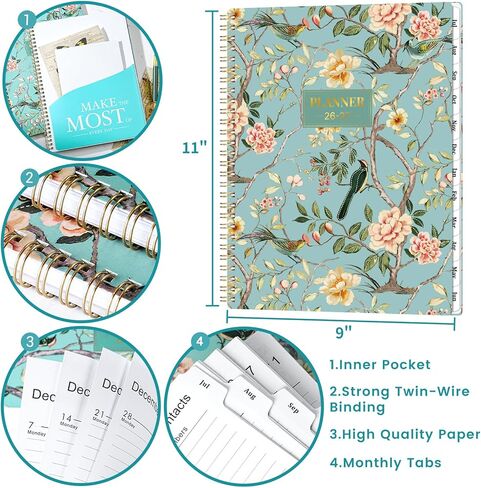 Student Planner 2025-2026 - School Planner with Stickers, July 2025 - June 2026, 8.5" x 11", 2025-2026 Student Planner/Academic Planner - Planet in Saudi Arabia