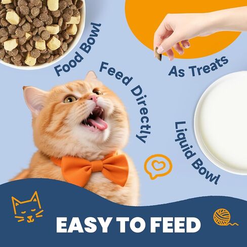 Lysine for Cats - 500 Chews L-Lysine for cats Immune, Eye Function, Respiratory Support - Cat Sneezing & Running Nose - with Taurine, Beta-Glucans, Bovine Colostrum - Crunchy & Creamy, Chicken Flavor in Kuwait