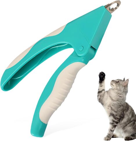 Teal Cat Nail Clipper with Safety Guard Plier Style Cat Claw Clippers Heavy-Duty Dog Nail Clippers Professional Pet Nail Trimmers for Small Medium Large Dogs and Cats with Thick Nails in Kuwait