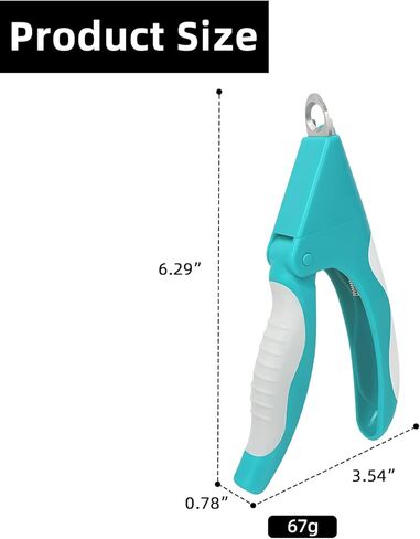 Teal Cat Nail Clipper with Safety Guard Plier Style Cat Claw Clippers Heavy-Duty Dog Nail Clippers Professional Pet Nail Trimmers for Small Medium Large Dogs and Cats with Thick Nails in Kuwait