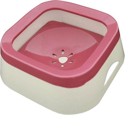 Dog Water Bowl Dispenser Water Feeder for Dogs Cat pet Feeding Portable Cat Bowls Water Dispenser for Travel, Pink in Kuwait