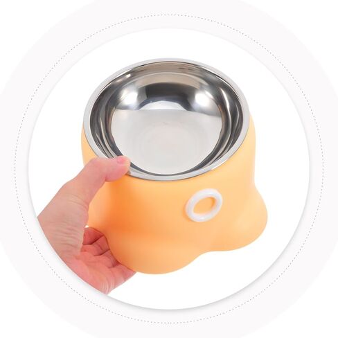 BESTYASH Stainless Steel Pet Bowl Octopus Shape Non-Spill Cat Water Bowl Dog Food Dish Portable Anti-tip Feeding Dish for Indoor and Outdoor Pets in Kuwait