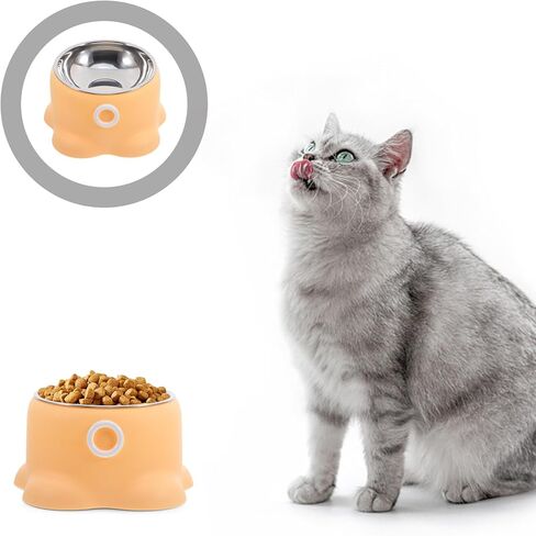BESTYASH Stainless Steel Pet Bowl Octopus Shape Non-Spill Cat Water Bowl Dog Food Dish Portable Anti-tip Feeding Dish for Indoor and Outdoor Pets in Kuwait
