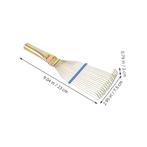 Gadpiparty 2pcs Wool Brush for Animals and Steel Grooming Brush for Sheep and Horse, 23cm Small Yellow Animal Cleaning Comb for Livestock Shedding and Wool Raking in Kuwait