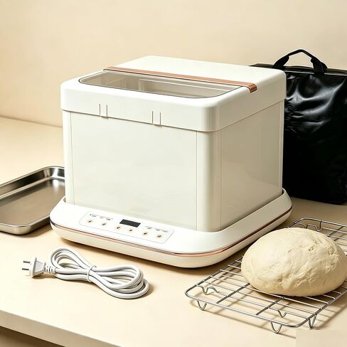 Premium Bread Proofer & Slow Cooker – Perfect for Winter & High Altitudes with 25L Capacity, 32-248℉ Precise Temp Control & 10-Hour Timer – Sourdough Fermentation Box for Yogurt, Kombucha & Proofing in Kuwait