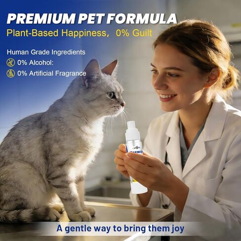 Catnip Spray for Indoor Cats,All Natural Cat Nip Liquid in Airless Spray Bottle for Lasting Freshness,Mess-Free Training Aid to Renew Toys & Reduce Scratching 1.76 fl oz in Saudi Arabia