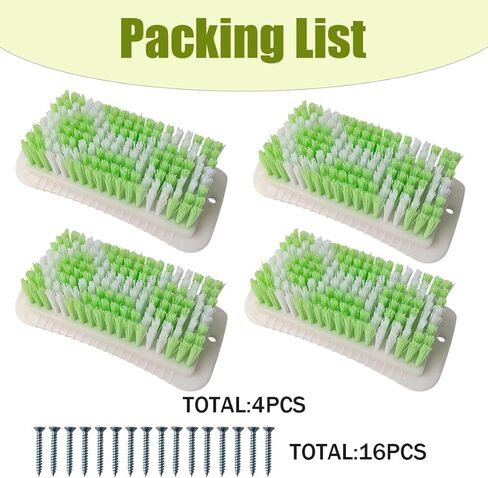 4PCS Pig Enrichment Toy,2-in-1 Self-Grooming and Scratch Brush for Mini Pigs,Reduces Stress,Mini Pigs Self Cleaning Slicker Brushes,Green & White Diamond Pattern,Easy Install for Pens Barns or Yards in Kuwait