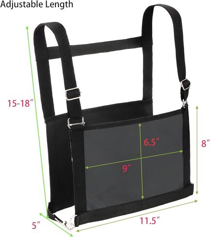 Jucoan 2 Pack Professional Exhibitor Number Harness - Adjustable Livestock Show Number Harness Exhibitor Vest with Front & Back Pockets for 4H, FFA Cattle, Sheep, Goat, Pig Show Fairs, Competitions in Kuwait