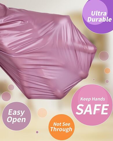 Funtin Premium Dog Poop Bags, 13''x9'' Leak Proof, Extra Thick 18-Micron Unscented Strong Waste Bag Refill Rolls (180-Bags Only (Purple)) in Saudi Arabia
