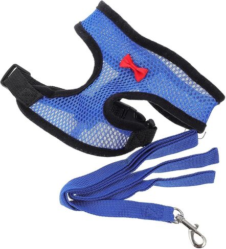 Tofficu Chicken Harness and Hen Leash Breathable Mesh Vest Adjustable Blue S Size Comfortable Walking Strap for Poultry and Small Birds Random Color in Kuwait