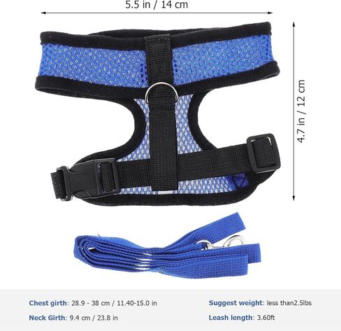 Tofficu Chicken Harness and Hen Leash Breathable Mesh Vest Adjustable Blue S Size Comfortable Walking Strap for Poultry and Small Birds Random Color in Kuwait