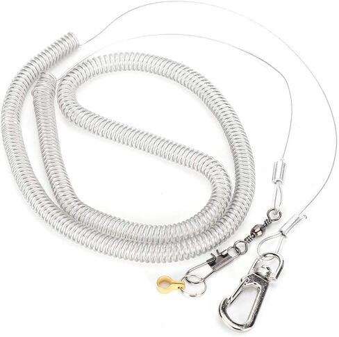 Bird Harness Leash Durable Elastic Rope for Outdoor Flying Training, Pet Supplies for Birds, 6m Stretching Length, 100% (4.5MM) in Saudi Arabia