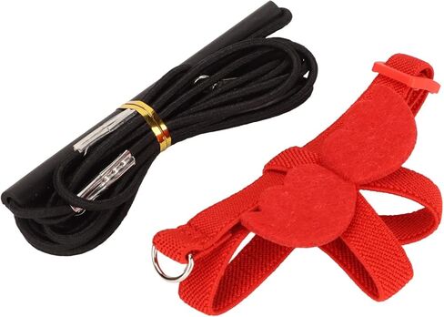 Pet Bird Harness Leash Lightweight AntiBiting Bird Traction Rope for Training, Ergonomic Design for Lovers or Keepers Latex Silk Elastic Band, for (Red) in Kuwait