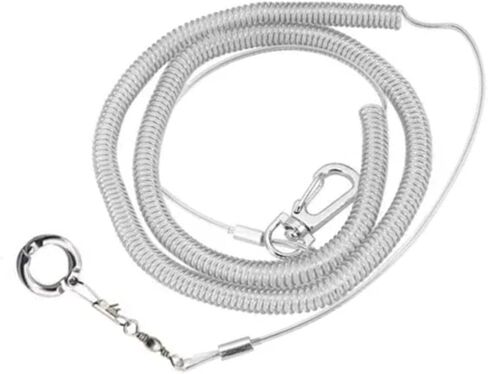 Bird Leash, 6M 19.7Ft Flexible Flying Training Rope for Parrots with U Shaped Removal Buckle, Anti Bite Lightweight Pet Bird Walking Rope in Kuwait