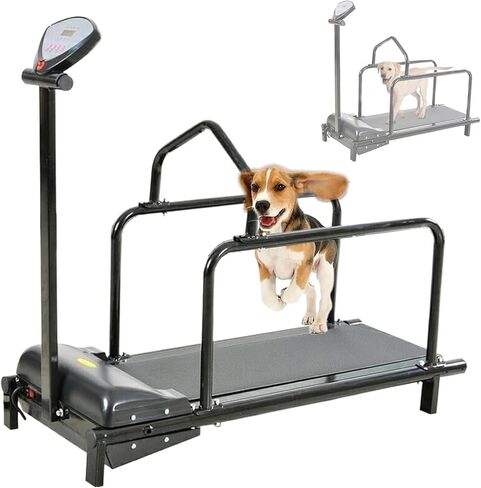 Dog Treadmill,Pet Dog Running Machine, Dog Treadmill for Large Dogs with Display Screen Pacer Indoor Outdoor Running Training Equipment Load in Kuwait