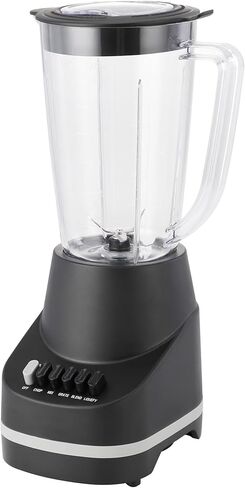 500W 6-Speed Blender with 48oz/1.5L Jar, Black Countertop Blender for Smoothies, Shakes & Food Prep, Home Essential in Kuwait