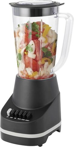 500W 6-Speed Blender with 48oz/1.5L Jar, Black Countertop Blender for Smoothies, Shakes & Food Prep, Home Essential in Kuwait