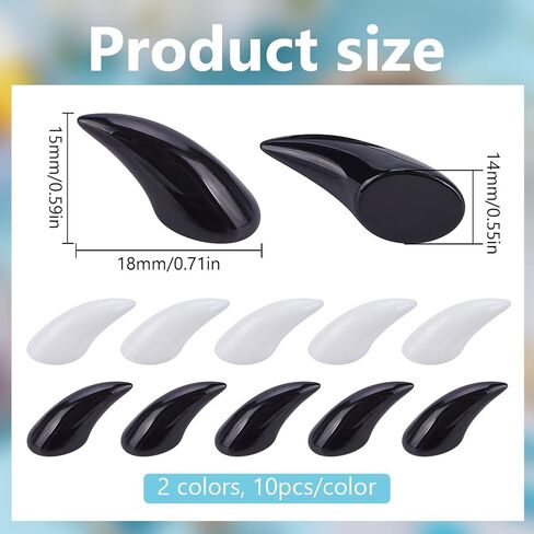 freebloss 20pcs fursuit الكفوف الأظافر DIY الملحقات Fursuit الملحقات فروي Therian القط باو قفازات الاشياء لأقدام فروي الكفوف الحيوان تأثيري فروي البدلة الملحقات in Kuwait