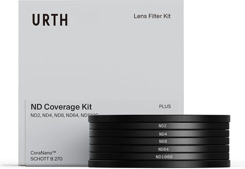 Urth 49mm 5-in-1 Lens Filter Kit (Plus+) — Neutral Density ND2, ND4, ND8, ND64, ND1000, 20-Layer Nano-Coated, Ultra-Slim Camera Lens Filters in Saudi Arabia