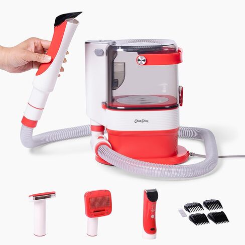 ChomChom Roller Dog Vacuum for Shedding Grooming – Dog Grooming Kit with Dog Brush Vacuum Attachment, Pet Hair Clipper with Guards, Large-Capacity Bin in Kuwait