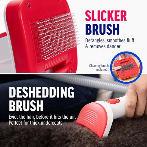 ChomChom Roller Dog Vacuum for Shedding Grooming – Dog Grooming Kit with Dog Brush Vacuum Attachment, Pet Hair Clipper with Guards, Large-Capacity Bin in Kuwait