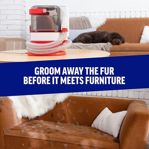 ChomChom Roller Dog Vacuum for Shedding Grooming – Dog Grooming Kit with Dog Brush Vacuum Attachment, Pet Hair Clipper with Guards, Large-Capacity Bin in Kuwait