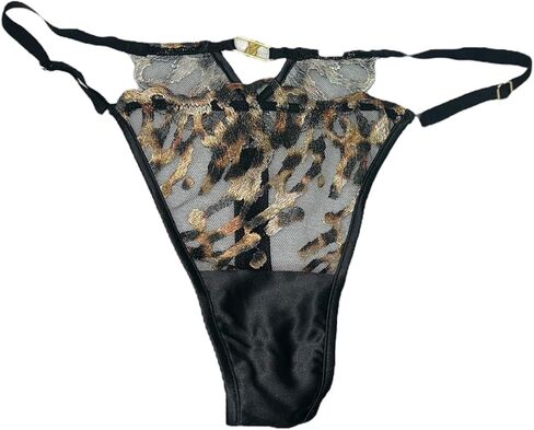 Victoria's Secret Leopard Embroidery Adjustable Thong Panty New in Saudi Arabia