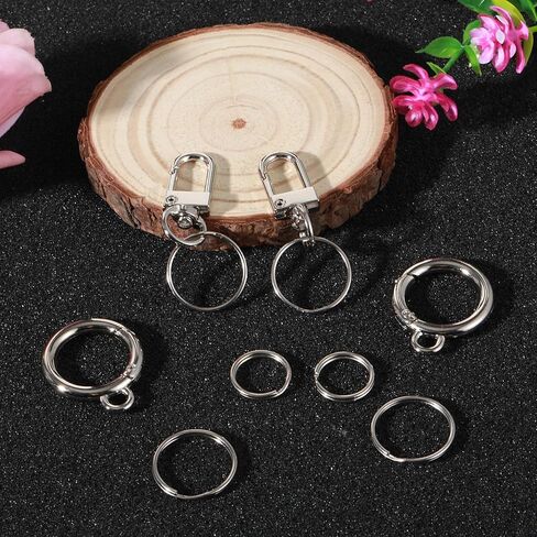 Ymapinc 25Pcs Quick Clips Cat Dog Collar Clips, Anti Lost Small Carabiner Ring for Pet Tag Charms Id Tags Small Keychain Dog Collar Accessories for Safety in Kuwait