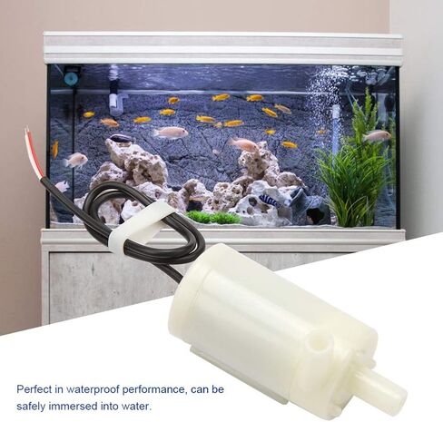 AYNEFY DC Submersible Pump,DC 3V/5V/6V Low Noise Horizontal Fountains Small Diving Amphibious Submersible Pump for Aquarium Fish Fountain Hydroponics in Kuwait