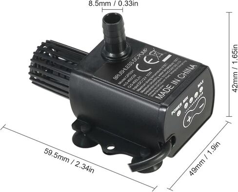 مضخة مياه غاطسة، DC 12V 10W 400L رفع QR50H نافورة مضخة غاطسة صغيرة لحوض السمك معدل قابل للتعديل، مضخة نافورة، نافورة حوض السمك in Kuwait