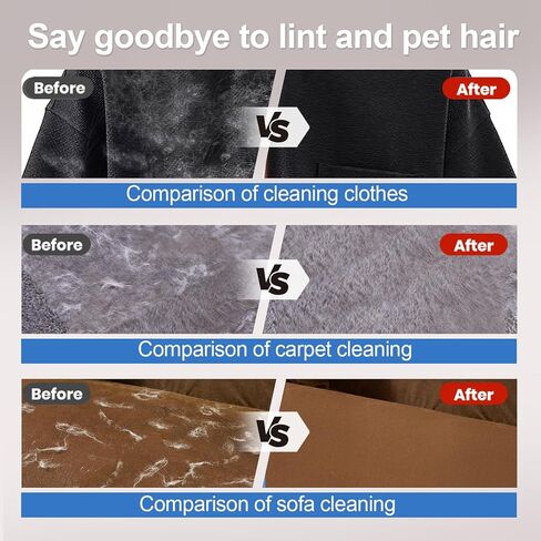 Pet Hair Removal Glove - Magic Brush Electrostatic Mitt for Dogs & Cats, Reusable Grooming Gloves - Dog Hair Remover Tool with 5-Finger Design for Couch, Carpet, Furniture in Kuwait