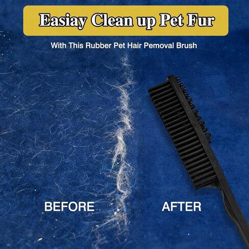 Easy-Clean Pet Rubber Hair Removal Brush – Multi-Surface Cleaning Tool for Cars & Home in Kuwait