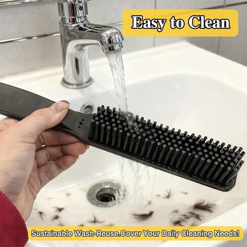 Easy-Clean Pet Rubber Hair Removal Brush – Multi-Surface Cleaning Tool for Cars & Home in Kuwait