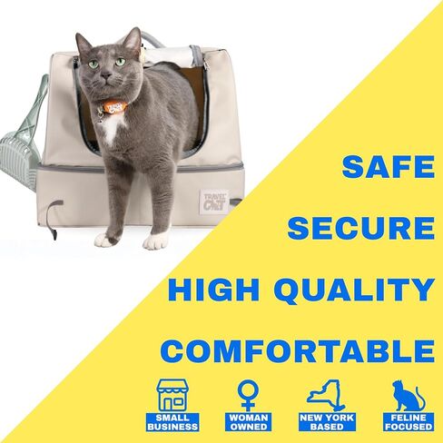 Travel Cat Porta-Pawty Plus Covered Portable Litter Box for Cats — Portable, Foldable Enclosed Cat Bathroom with Waterproof Interior & Roll-Up Door — Easy-Clean Travel Litter Solution in Kuwait