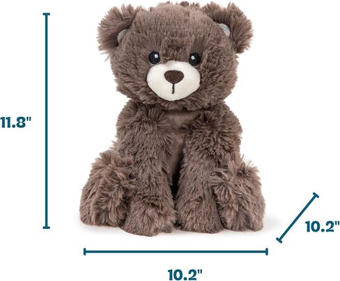 Calming Plush Dog Toy with Squeaker, Ultra-Soft Floppy Cuddle Companion, Lavender Scented, Bear, Large, 11.8" in Kuwait