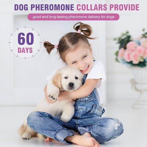 Tcllka Calming Collar for Dogs 4 Packs Dog Pheromone Calm Collars Relief Anxiety Stress Separation Lasts 60 Days in Kuwait