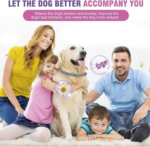Tcllka Calming Collar for Dogs 4 Packs Dog Pheromone Calm Collars Relief Anxiety Stress Separation Lasts 60 Days in Kuwait