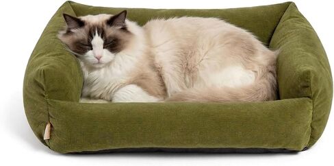 Small Dog Bed for Small Dogs, Cat Beds for Indoor Cats Washable, Orthopedic Dog Bed, Soft Warming Calming Sleeping Puppy Bed Durable Pet Bed with Anti-Slip Bottom 20 Inches in Kuwait