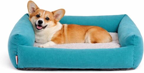 Small Dog Bed for Small Dogs, Cat Beds for Indoor Cats Washable, Orthopedic Dog Bed, Soft Warming Calming Sleeping Puppy Bed Durable Pet Bed with Anti-Slip Bottom 20 Inches in Kuwait